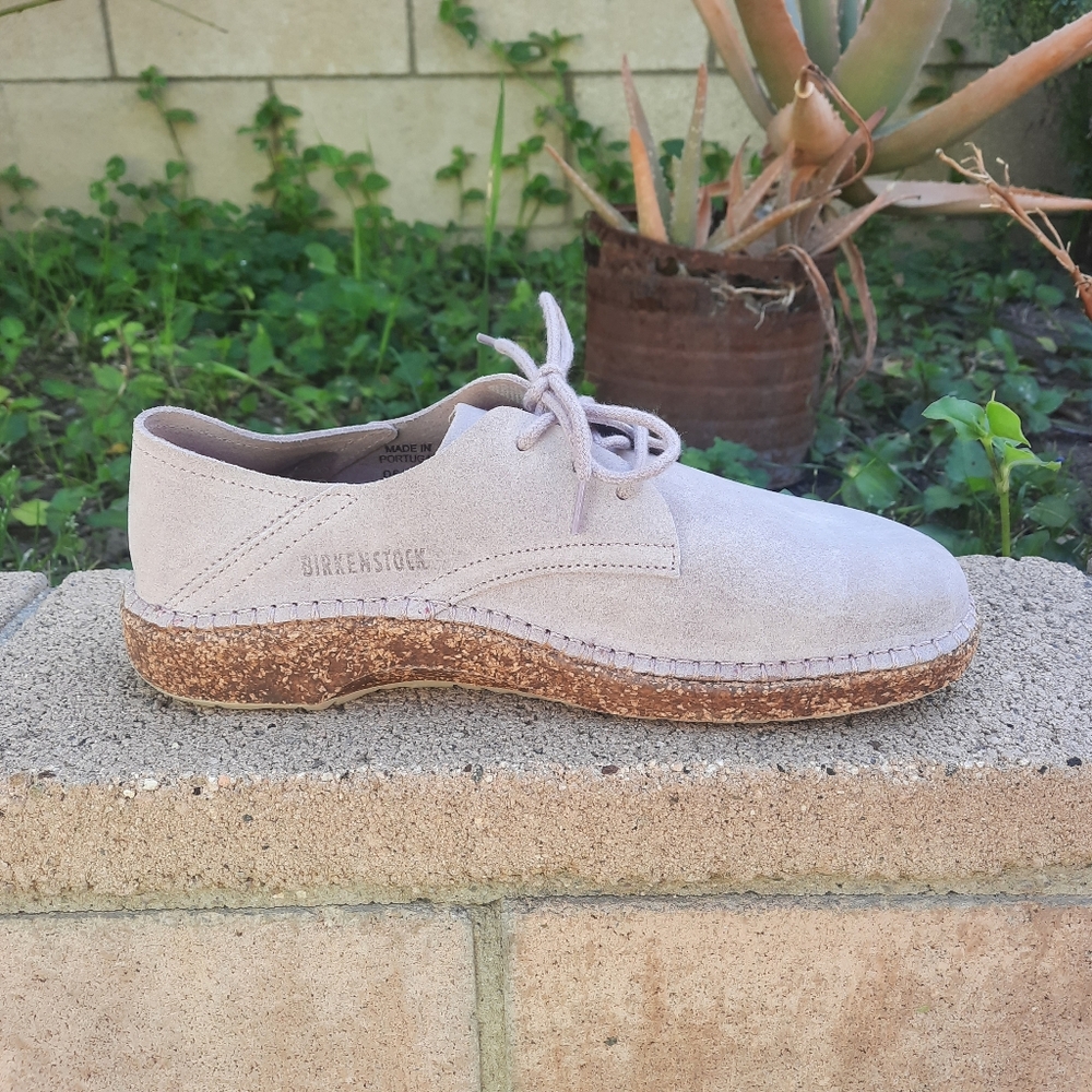 Birkenstock Gary Lace-Up Lavender Suede Women's Shoes Size 39 8 - Picture 3 of 12